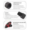 T Type 3 Pin Waterproof Cable Connector Electrical Terminal Wire Cable Connecto Outdoor Underwater Terminal Block