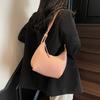 Niche simple retro shoulder bag women's 2025 winter new fashion high-end underarm bag casual dumpling bag