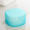Square Shape Makeup Cotton Dispenser Plastic Storage Box Clear Compact Design Secure Closure For Vanity Countertop Organization