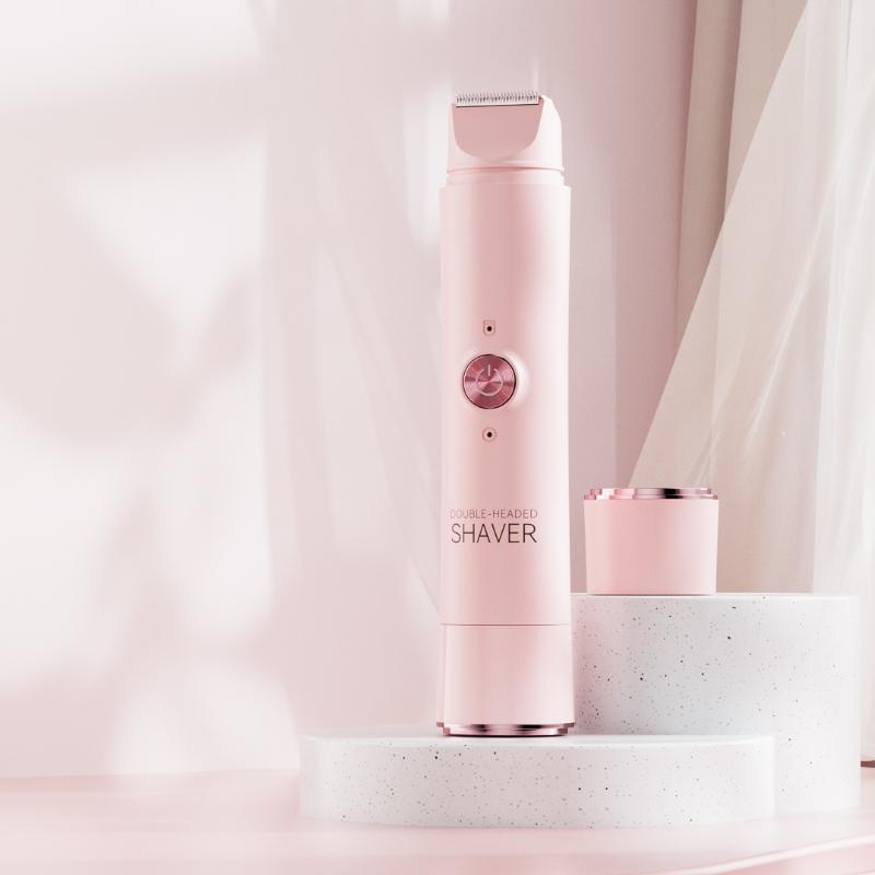 Portable Dual-Head Women's Shaver, Essential Grooming Tool for Men and Women, Type-C Rechargeable