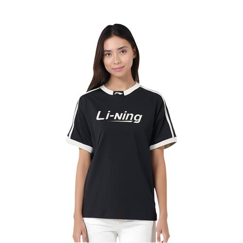Li Ning LiNing Sports Life Collection T Shirt Women's Black/Ivory AHSVB44-2