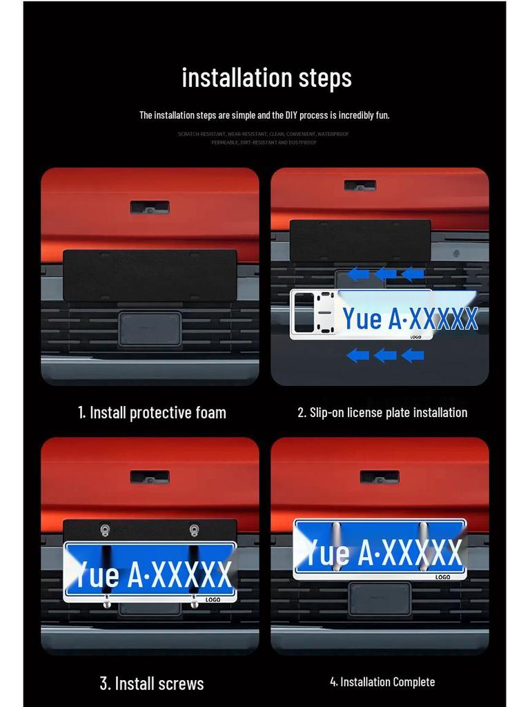 Ramka na tablicę rejestracyjną z włókna węglowego do modeli BMW: Seria 3, 4, 5, X3, X5, X6, X7, M3, M4.