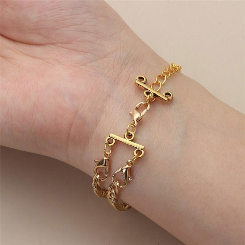 Stylish Tube Lock Necklace Clasps Bracelet Layering Clasps Multi Tube Lock Necklaces Clasps Separator Alloy Material