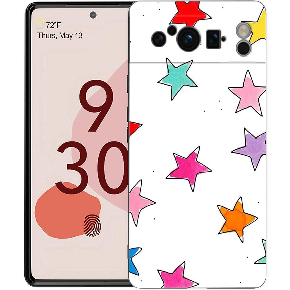 Für Google Pixel 10 Pro Handyhülle Pixel 9 Pro XL TPU Hülle Pixel 8 Pro 9A 8A 7A 7 6A 6 Pro Weiche Hülle Bunte Sterne