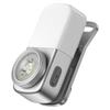 OOWOLF LED Mini Compact Wearable Light with White Red Magnetic Cap Perfect for Night Dog Outdoor Handheld Disaster and Power Outage Silver Flashlight,