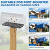Universal Mailbox Bracket Professional Mailbox Mounting Plate for Most Mailboxes with Mounting Holes at the Bottom