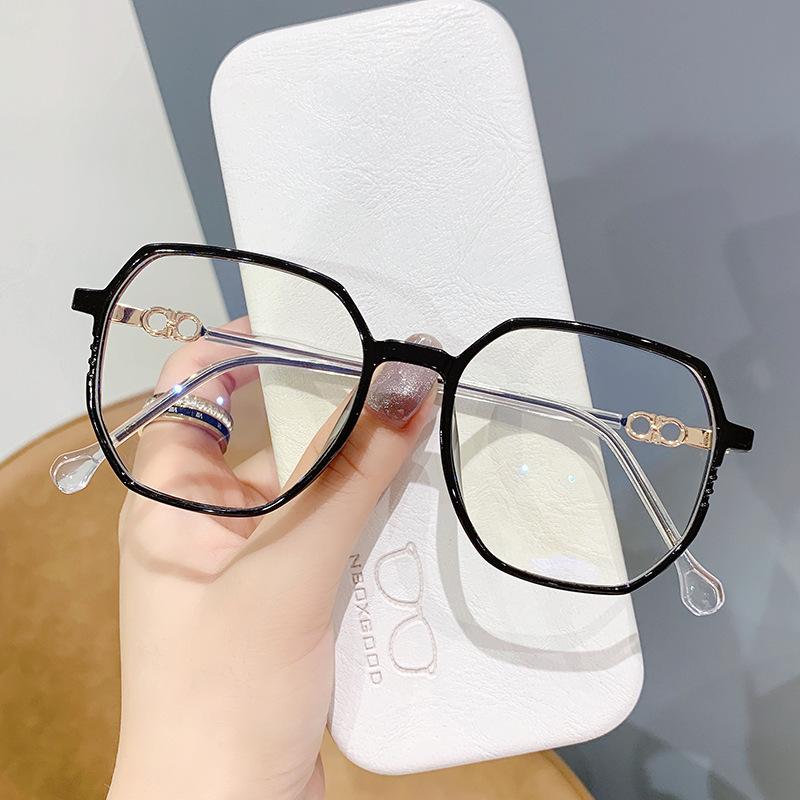 

TR90 Anti Blue Light Glasses for Women Fashion Korean Plain Frame Female Students Lightweight Comfortable