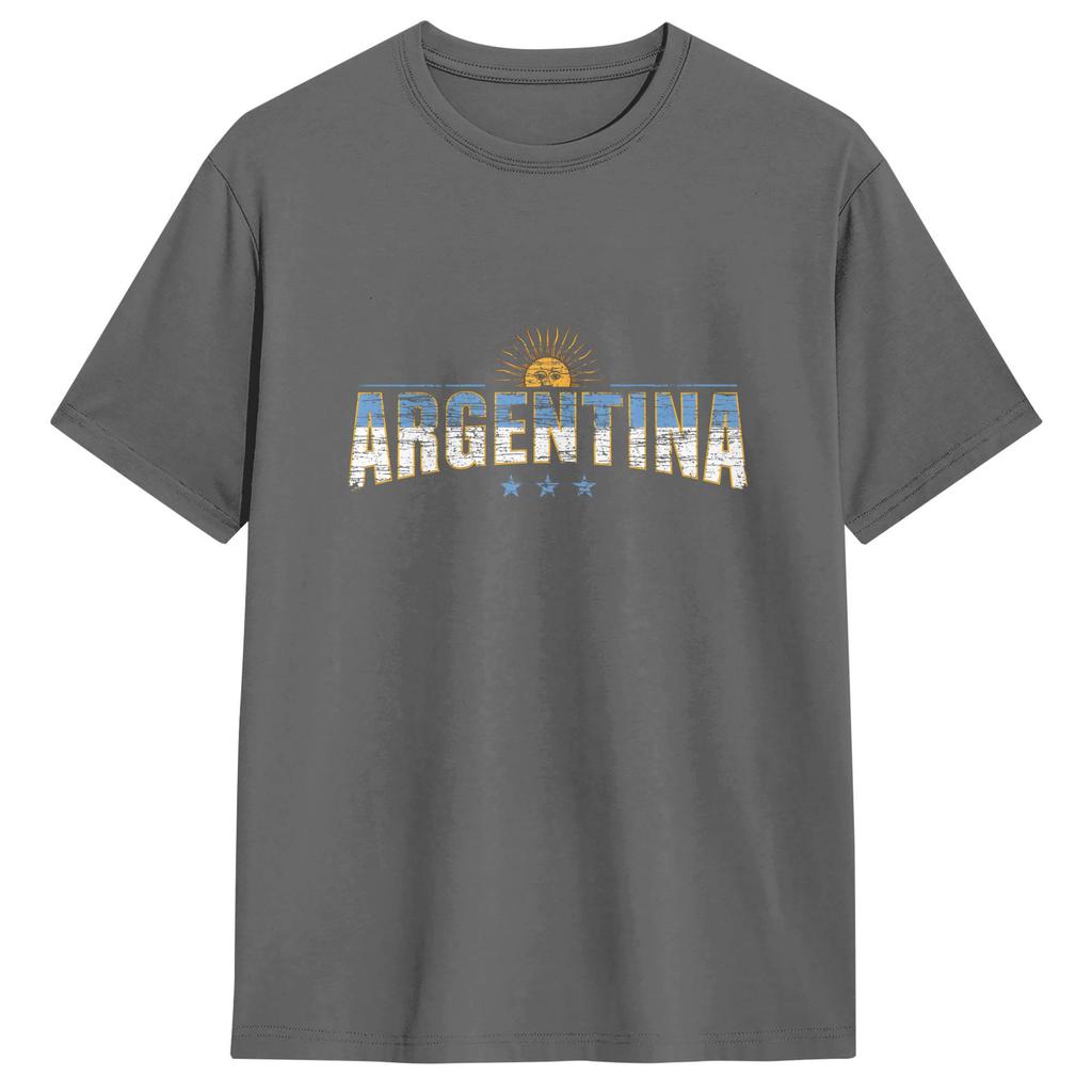 Unisex Tshirts Argentina Flag Creative Cotton Tee Shirt Short Sleeve T Shirt Crew Neck Clothes Plus Size