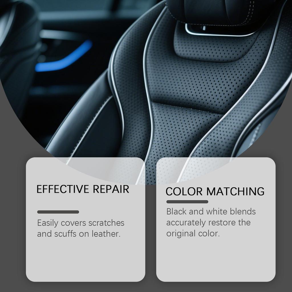 Car Leather Care Kit, Leather Seat Interior Scratch Cover, Leather Wear And Color Restoration Agent 100ml