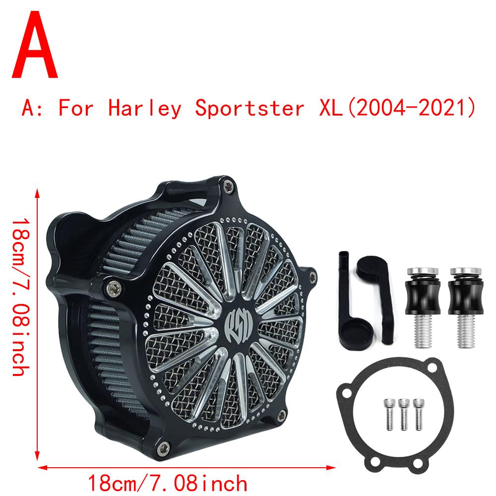 RSD Mar Turbo Venturi Air Cleaner Intake Filter For Harley Sportster XL 883 1200 Dyna FXD FXDB Touring FLHRC FLHTC Softail FXSTB