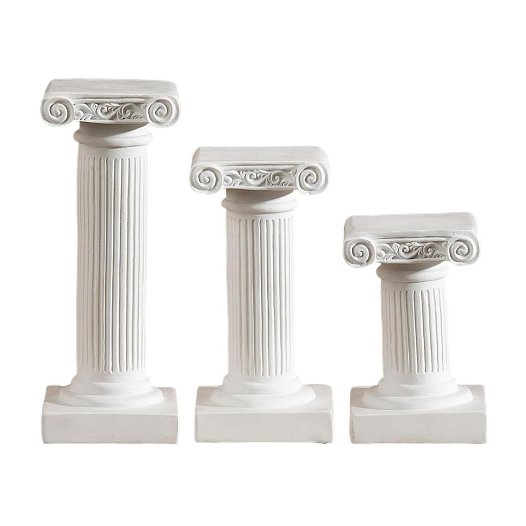 White Roman Pillars Base Stigma Home Decor Mini Greek Columns for Banquet Outdoor