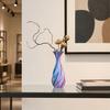 3D Printed Vase, Twisted Flower Vase, Minimalist Flower Arrangement Holders, Elegant Home Decor for Living Room Bedroom Study Table Display