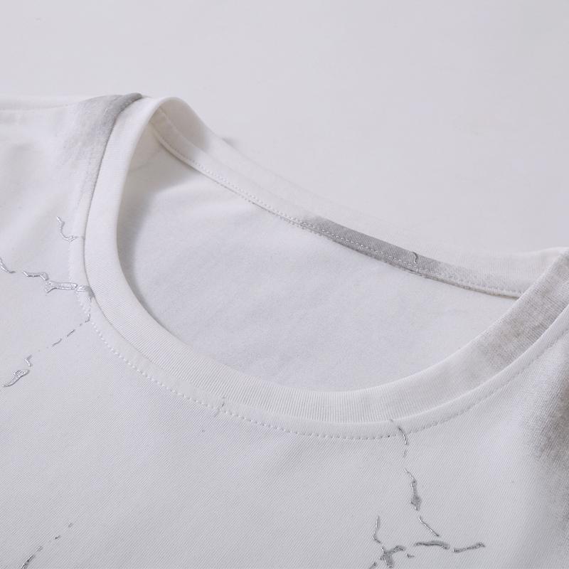 Men's Plus Size Cracked Print T-Shirt – Tie Dye Short Sleeve Casual Tee (Sizes 5XL-11XL) Lightweight Summer Top