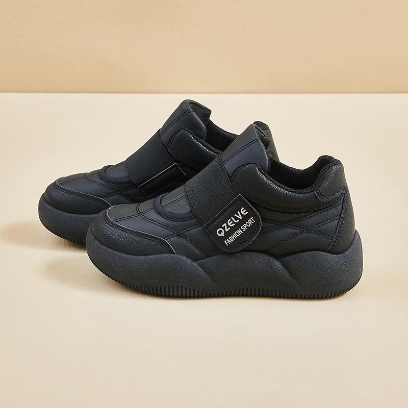 

Spring little white shoes new female students thick-soled heightening sports board shoes casual street shooting 40 чорний