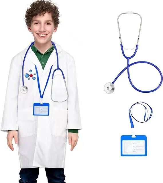 

Детский лабораторный халат доктора и костюм для ролевых игр 110