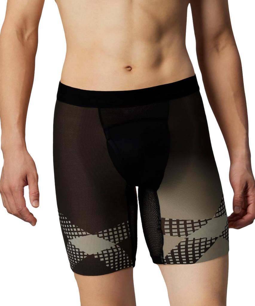 Wing/Wacoal CROSSWALKER boxer shorts: Burn calories while walking! Designed to reduce moisture, these long-length, open-front spats (GX6007 BE M) are