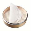 6pcs/set Reusable Silicone Non-Stick Steamer Liners Steaming Mat for Bamboo Steamer Cooking Heat Resistant Kitchen Tool