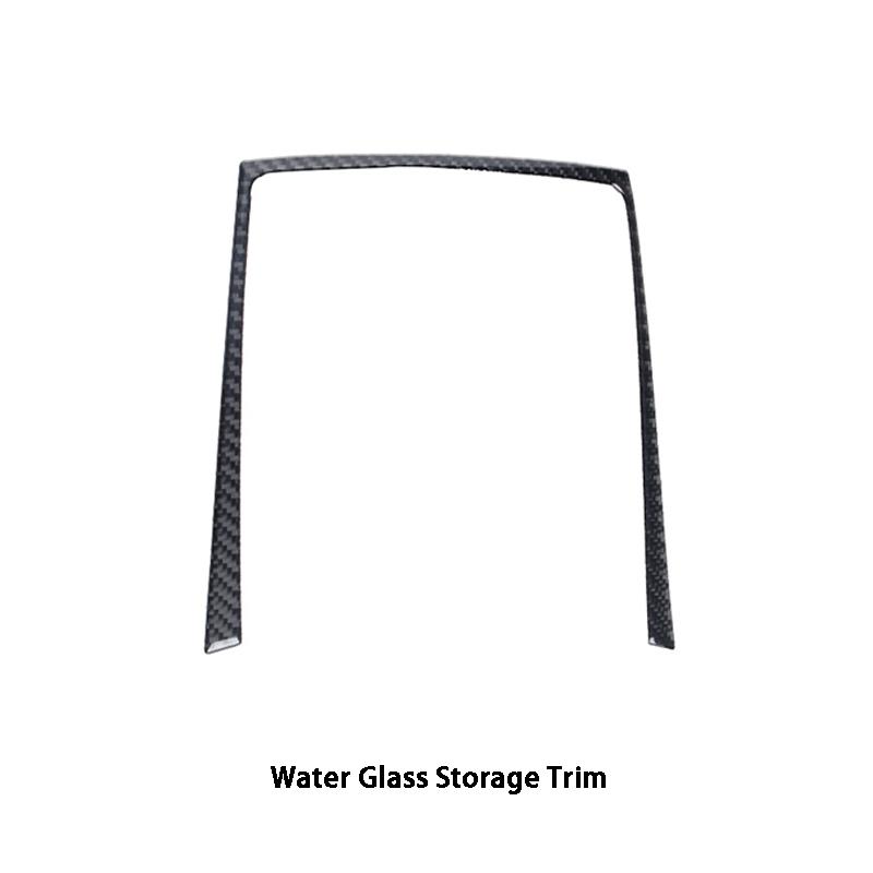 

Автомобильный ящик для хранения чашек воды из углеродного волокна, декоративные наклейки, отделка для BMW E70 E71 X5 X6 2008-2013, Стайлинг автомобиля, авто Water Cup Storage