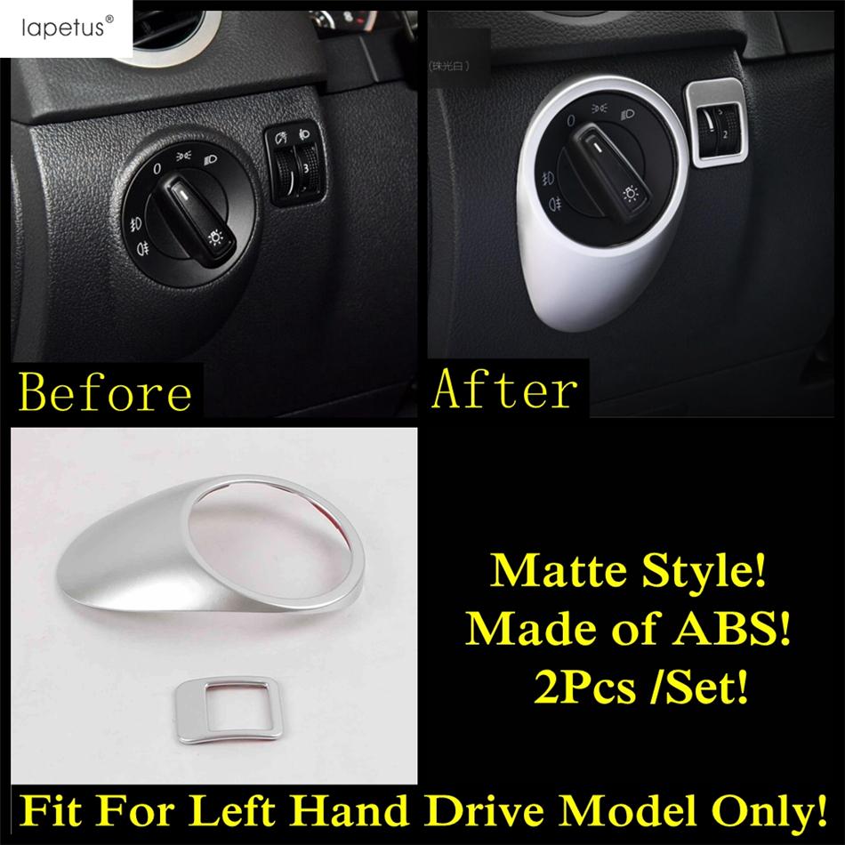 

Car Head Light Lamp Control Switch Panel Decoration Cover Trim For Volkswagen VW Tiguan MK1 2008 - 2015 ABS Matte Accessories Matte Style