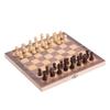 3in1 Portable Wooden Chessboard Folding Board Chess Game For Party Family Activities (34*34cm)