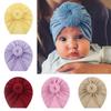 Breathable Infant Turban Hat Soft Cotton Baby Headscarf Hat Cute Headwraps  for Newborn Supplies