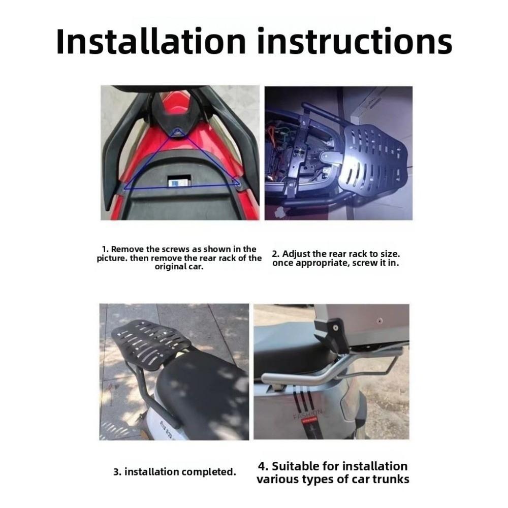 Easy Installation Motorcycle Rear Luggage Rack Replacement Part Rear Fender Rack