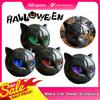 Luxury Black Cat Stone Sculpture Halloween Black Obsidian Crystal Gemstone Cat Artwork Elegant Home Decoration Gemstones Gifts