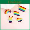 Creative Series Rainbow Cartoon Brooch With Heart Shape Design For Unique Accessories Style