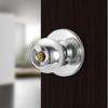 Round Aluminum Alloy Door Knob Lock Set Rotation Knobset with Key Metal Handle for Home Bathroom Bedroom