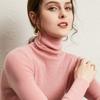 Autumn Winter Solid Color Turtleneck Bottomed Knitting Pullover Top Women Casual Fashion All-match Slim Sweater