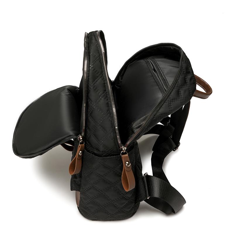 Backpack Student Schoolbag Women's Lightweight Rhomboid Backpack