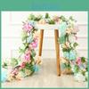 Lifelike Silk Cherry Flowers Garland For Weddings And Home Decoration 2.2m