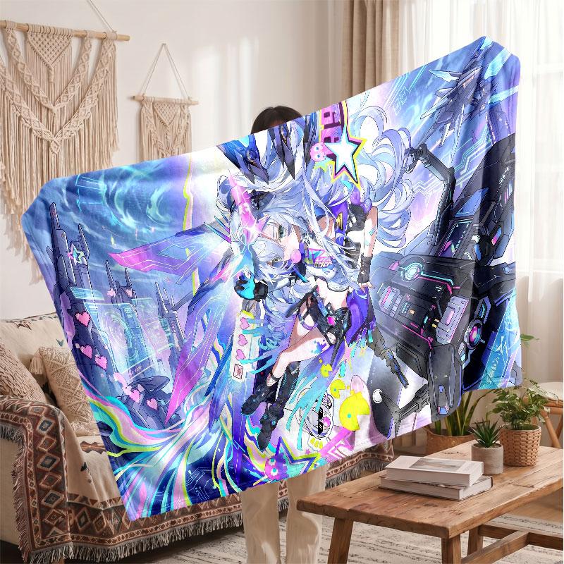 Warm Flannel BlanketHonkai Star Rail Soft Cozy Throw Blanket for Bedroom Couch