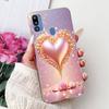 For Samsung M21 2021 Case Clear Fashion Cute Cat Cool Luxury Painted Soft Funda For Samsung Galaxy M21 2021 Back Cover SM-M215G