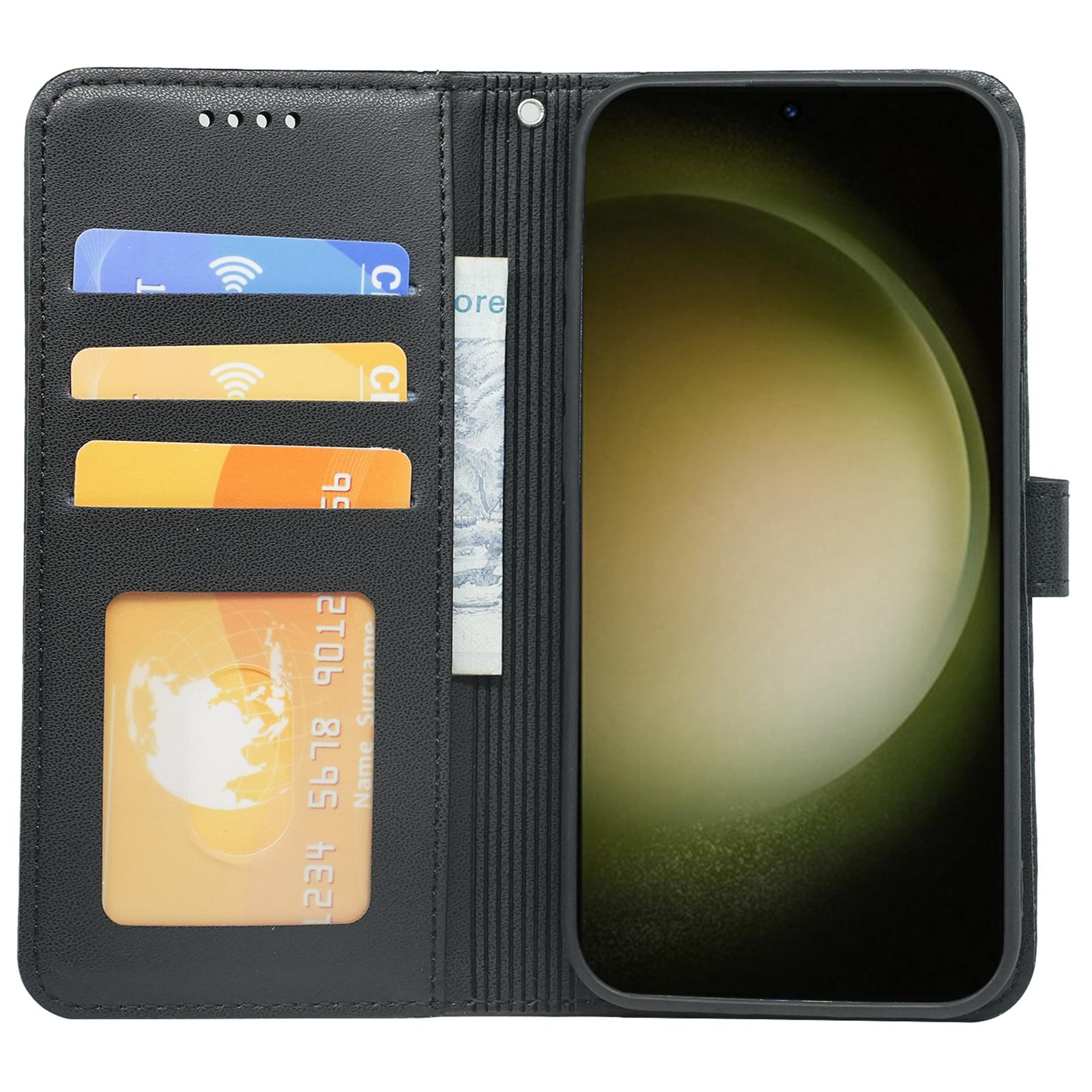 

Для Samsung Galaxy S25 Чохол-гаманець Магнітна застібка Шкіряний чохол для телефону з ремінцем Purple