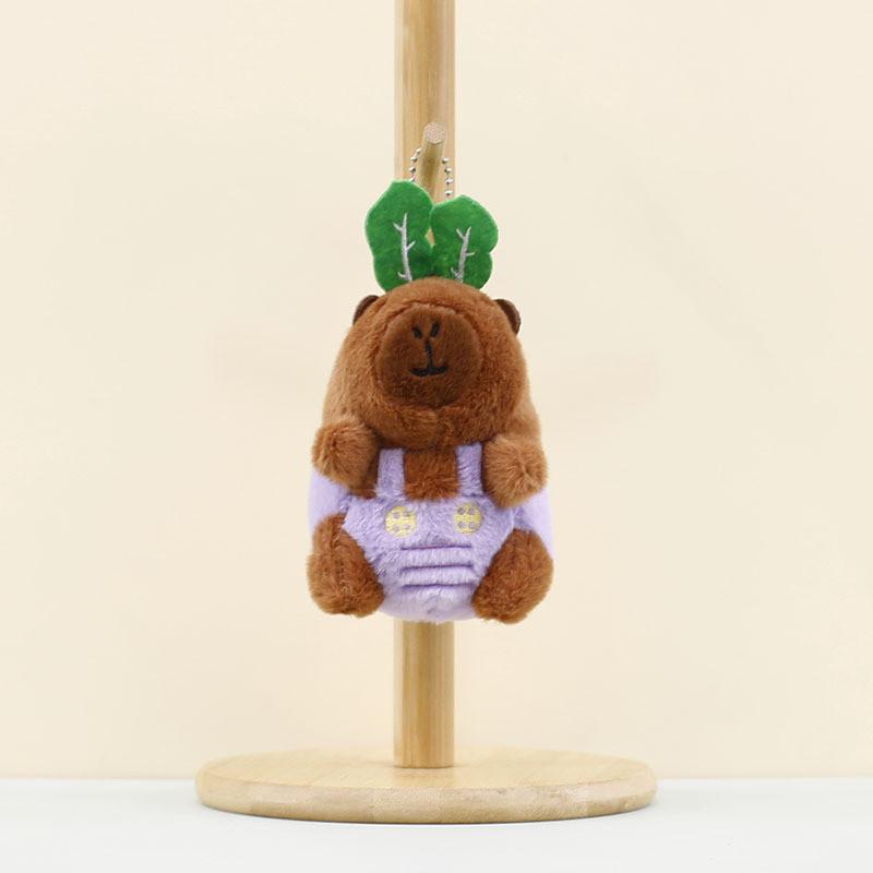 Adorable Capybara Plush Keychain Cute Soft Toy Bag Charm 12cm Stuffed Animal