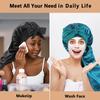 Women's Extra Long Satin Sleep Bonnet, Silk Smooth Elastic Hair Cap for Long Hair, Comfortable Night Sleeping Hat for Braids Loc