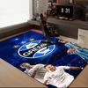 Fc 1903 Emblem Printed Office Carpet Chair Cushion  Entryway Rug, Rugs for Living Room, Bedroom Christmas gifts