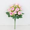 Artificial Silk Rose Bouquet Wedding Decor Outdoor Event Photography Prop Home Styling