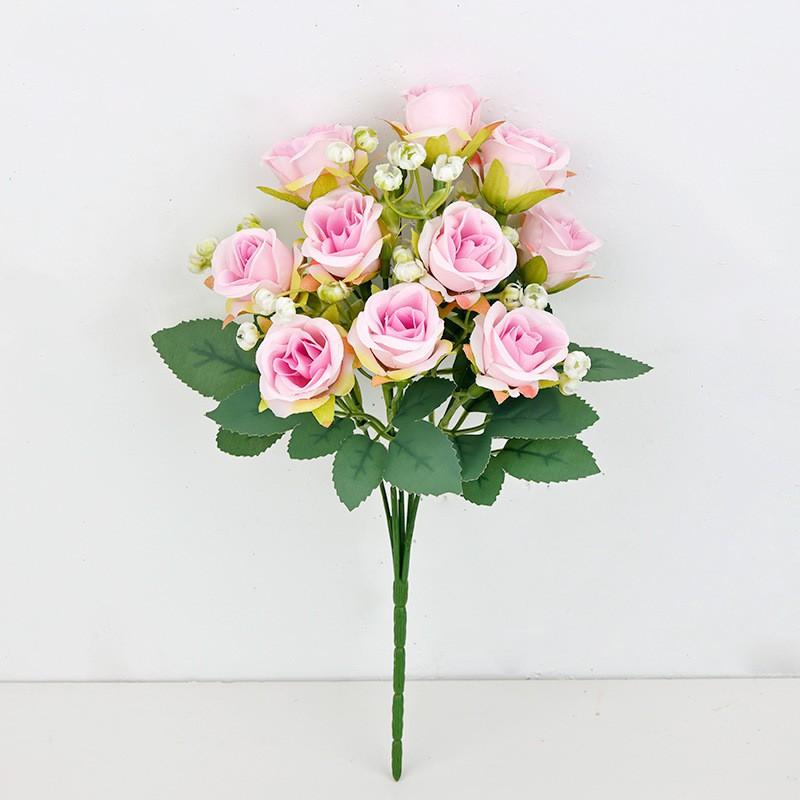 Artificial Silk Rose Bouquet Wedding Decor Outdoor Event Photography Prop Home Styling