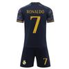 Zestaw koszulki Real Madryt Ronaldo 7, Czarny top treningowy, Oddychająca, przyjazna dla skóry koszulka piłkarska dla fanów, Unisex