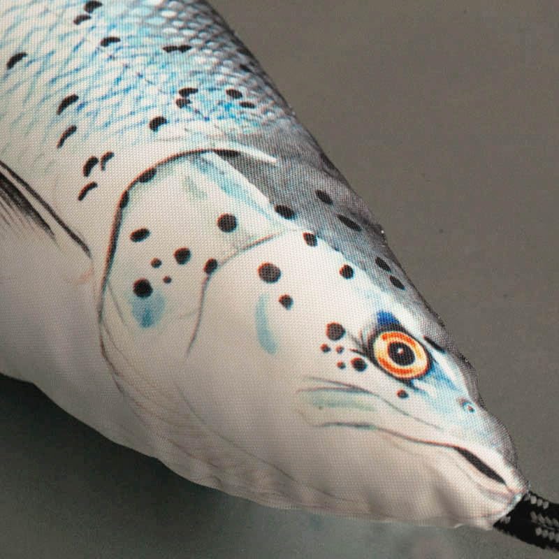 Dulton Fishes Salmon 65 Fish Cushion for Everyday Life Large Body Pillow Marine Life Nordic Salar FISHES Total Length 65cm Lax/Salmon/Salmo Y-0512