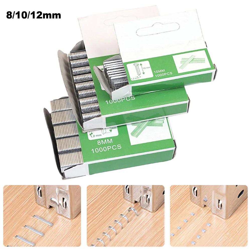 1000Pcs Door /T /U Shaped Nail Metal Shaped Stapler Gardening Workshop Binding Supply Office  Home DIY Decoration Hand Tool
