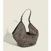 Fashion Tote Bags Women's Shoulder Bags New Leopard Print Canvas Bag Niche Leisure Versatile High Capacity Trend Crossbody Bags
