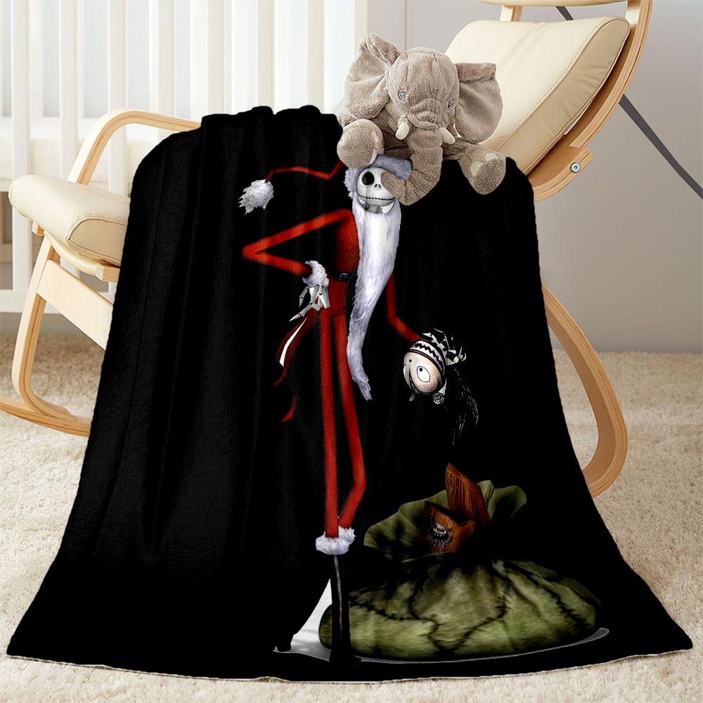 Christmas Nightmare Blanket Ultra-Soft Great for Bedding Couch Bed for All Seasons Playful Design Ideal Gift for Friends Family Couples Picnic