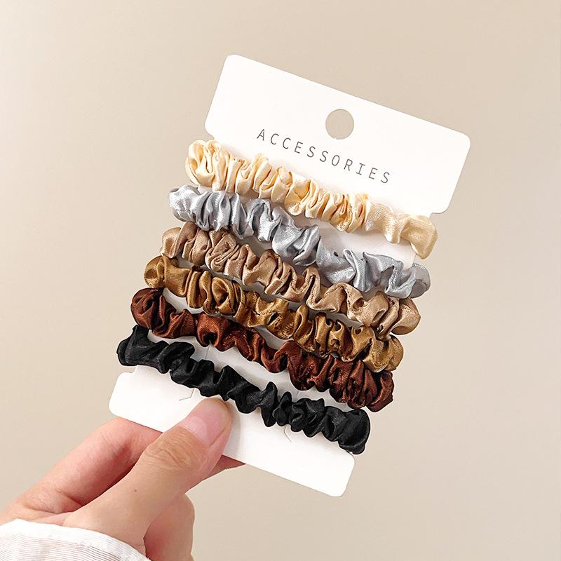 

Silk Hair Scrunchies for Women, Elastic Elegant Hair Ties, Sweet Ponytail Holder Hair Accessories for Girls