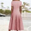 Women's Spring/Summer New Style Irregular Cake Skirt Short Sleeve Strappy High-Waisted Dress