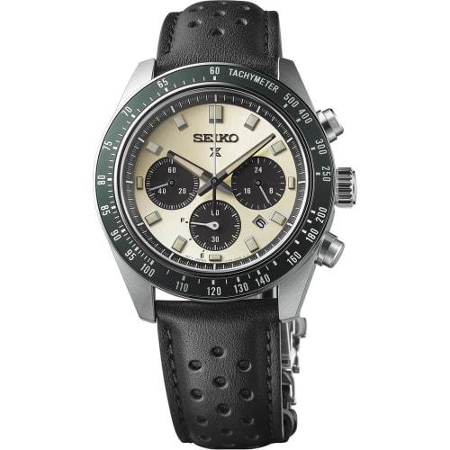 

SEIKO Men s SSC943 Prospex Speedtimer Watch, Beige, Modern Design