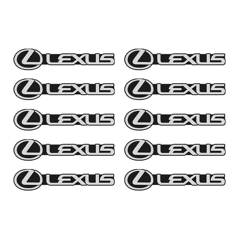 5/10Pcs 3D Aluminum Car Audio Stereo Speaker Badge Emblem Sticker For Lexus GX470 RX330 Ct200h IS200 RX450h IS300h NX300h UX RX