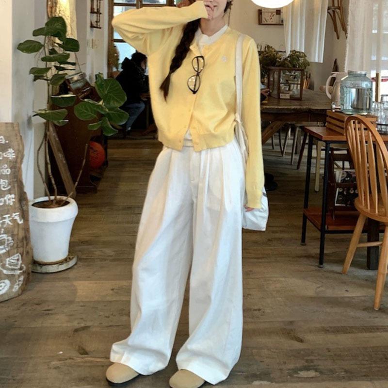 Autumn bottoming shirt with contrasting color fake two-piece knitted sweater lazy wind long-sleeved sweater jacket women